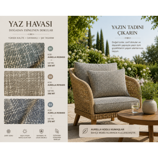 KETEN DÖŞEMELİK KUMAŞ AURELLA KETEN DÖŞEMELİK KUMAŞ AURELLA