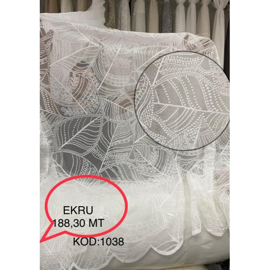 EKRU TÜL PERDE (1038) EKRU TÜL PERDE (1038)
