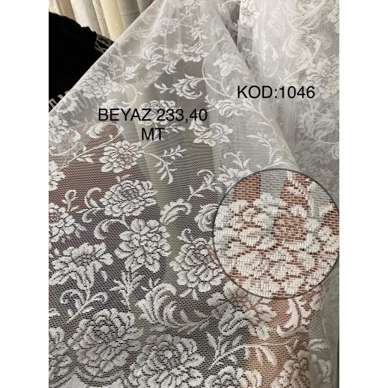 BEYAZ TÜL PERDE (1046) BEYAZ TÜL PERDE (1046)